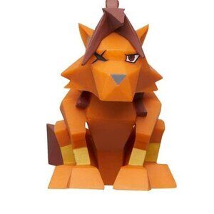 Final Fantasy VII Square Enix Kuji Mini Polygon Figure - Red XIII Nanaki